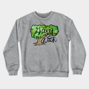 Green Witch Tree Magic Crewneck Sweatshirt